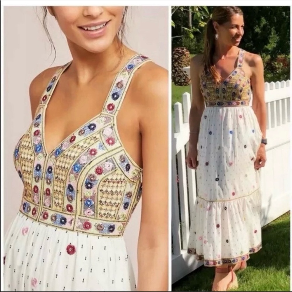 Indo Western Wear - Anthropologie Norah Midi Dress